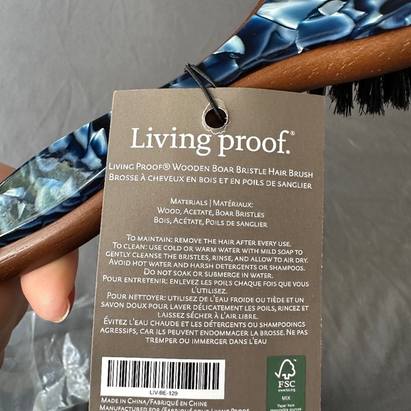 Living Proof Wooden Boar Bristle Hairbrush. Brand new in package. - Picture 5 of 5